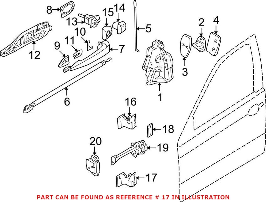 BMW Door Hinge - Front Driver Side Lower 41518240081