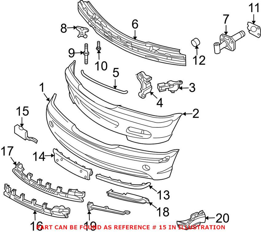 BMW Tow Hook Cover - Front (Un-painted) 51117044125