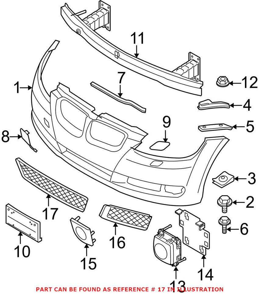 BMW Open Grid - Center Lower 51117175016