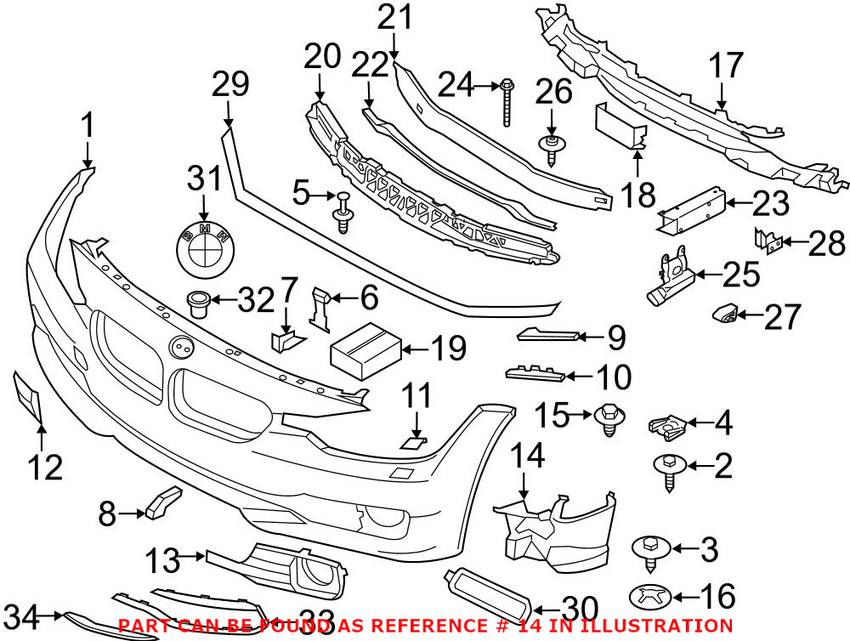 BMW Support Bracket 51117386361