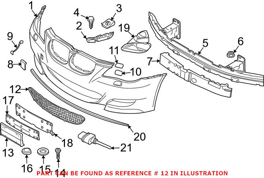 BMW Grille - Front Lower 51117895739