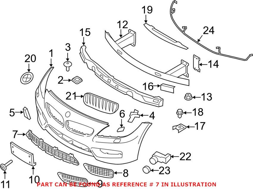 BMW Grille - Front Center 51117903744