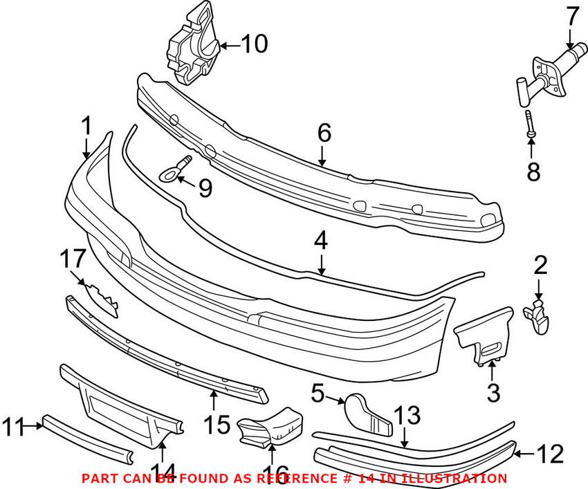 BMW License Plate Bracket - Front 51118150488