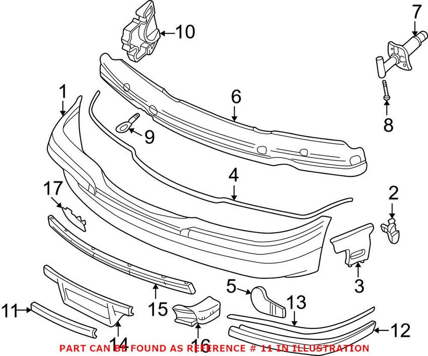 BMW Plate Replacement Cover - Front 51118150492