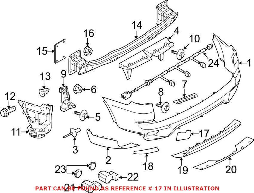 Tow Hook Cover Set - Rear (Un-painted)