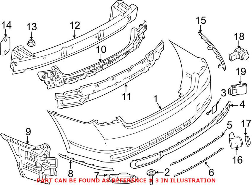 BMW Tow Hook Cover - Rear 51127427623