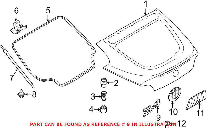 BMW Emblem - Rear (Z4) 51147114122