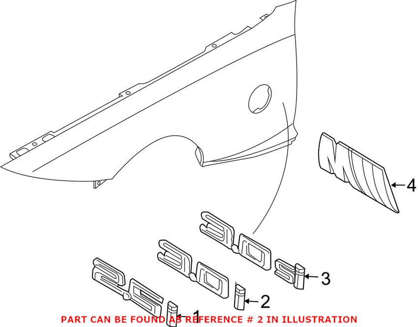 BMW Emblem - Fender (3.0i) 51147114723