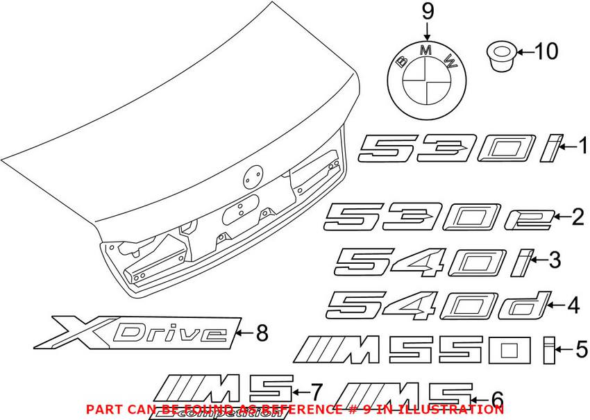 BMW Emblem 51147463715