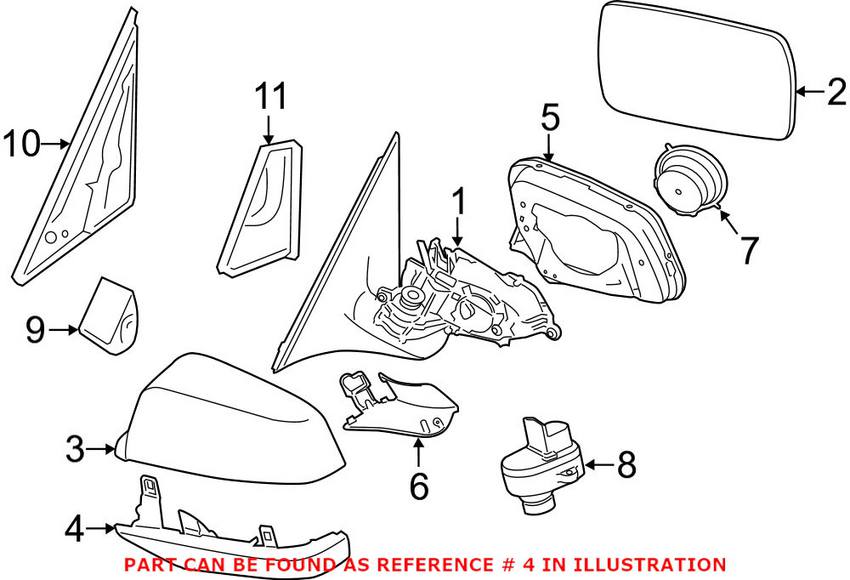 LH+RH Auto Spiegelkappen 51167308683,51167308684 Für BMW F10 F18