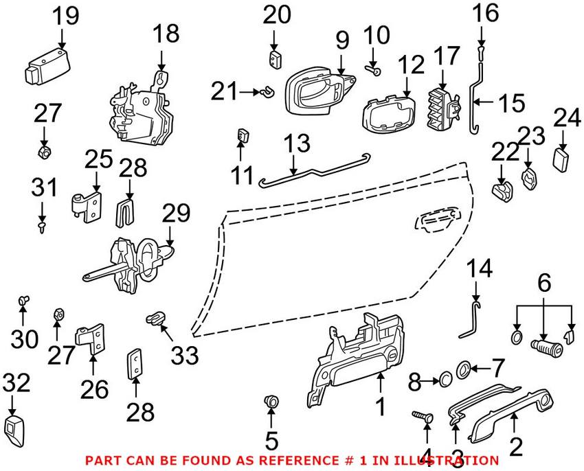 BMW Exterior Door Handle Assembly - Passenger Side 51218401624