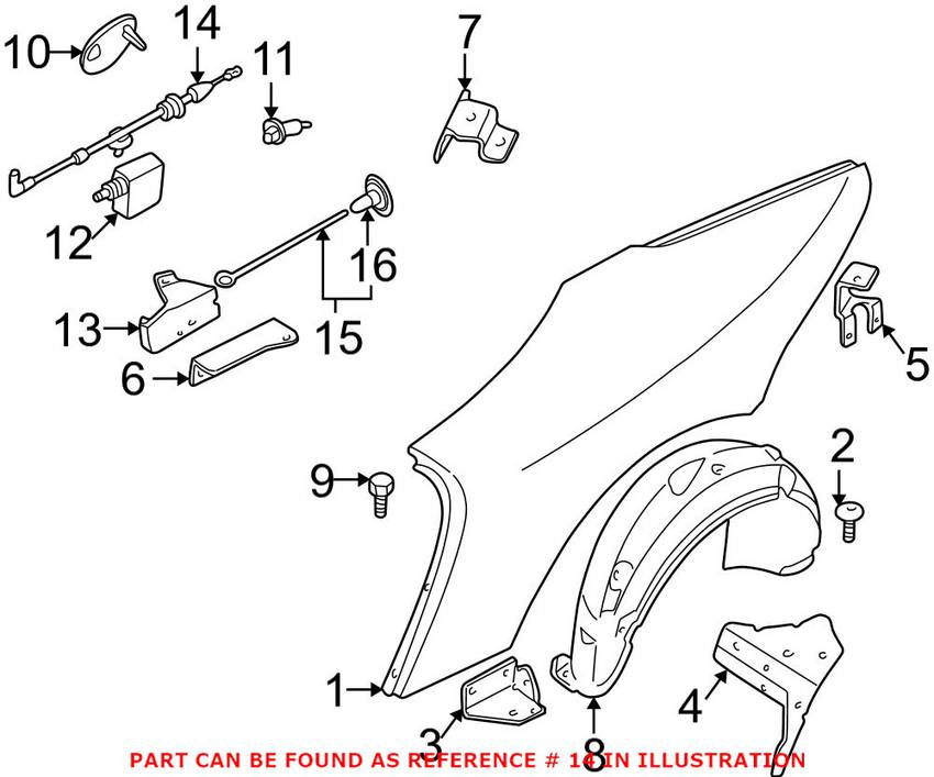 BMW Central Locking Cable 51258242674