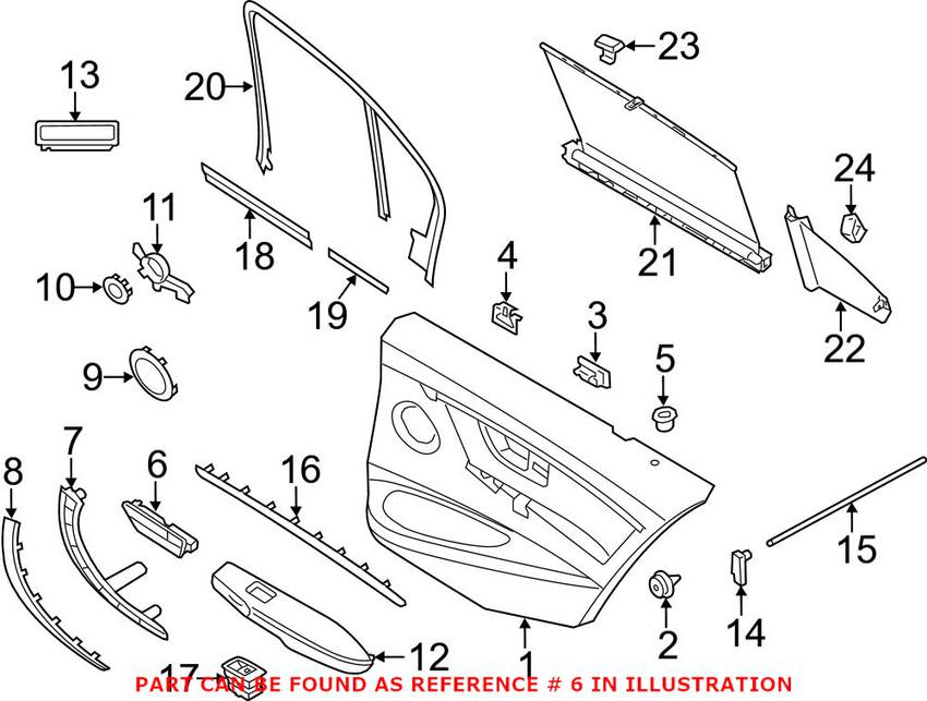 BMW Interior Door Handle 51417279341