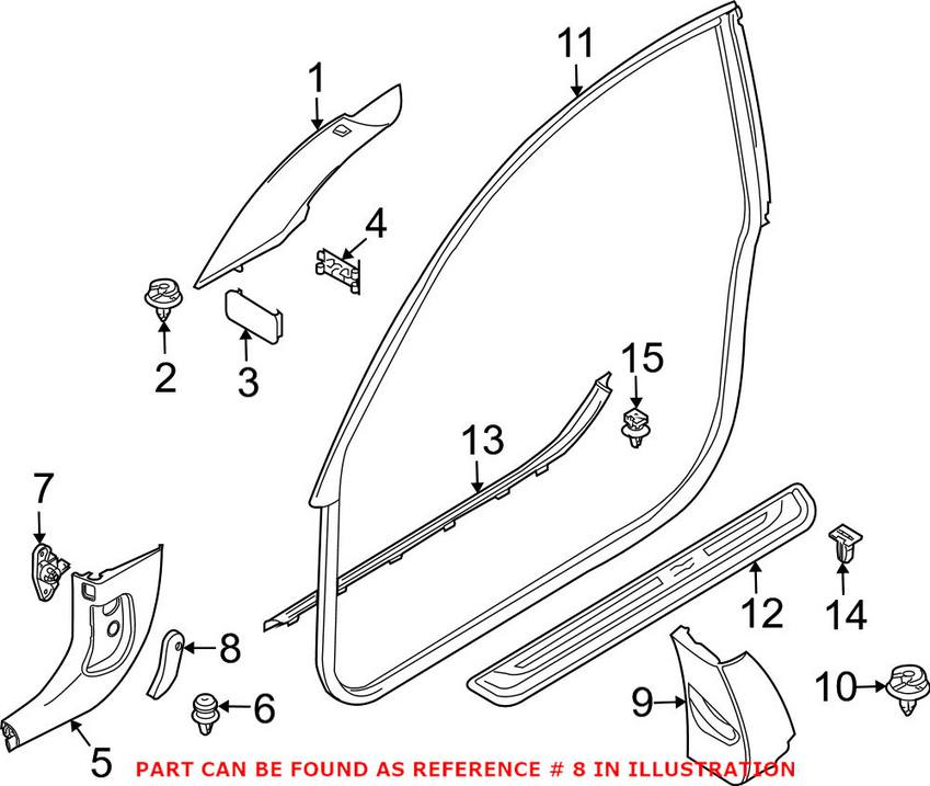 BMW Hood Release Lever 51437008933