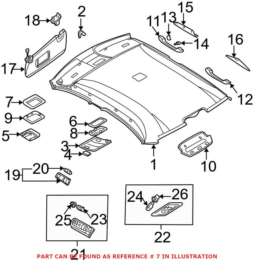 BMW Mini Alarm Bracket 51448243666