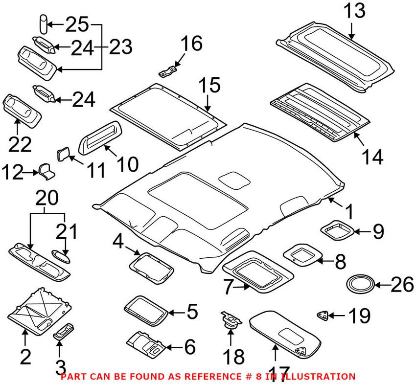 BMW Alarm Bracket - Upper 51448249978