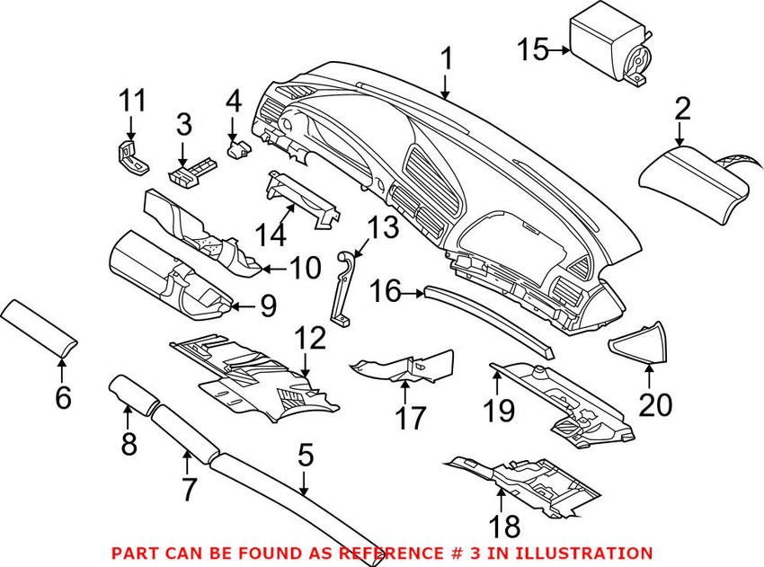 BMW Parking Brake Release Handle 51458165258