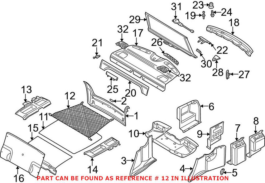 BMW Cargo Net 51470010557