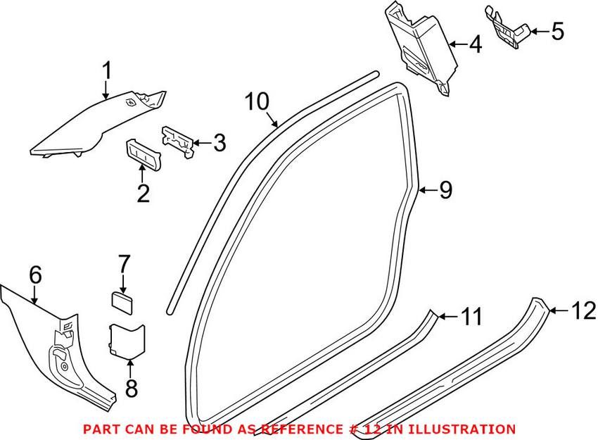 BMW Door Sill Cover - Driver Side 51477201965