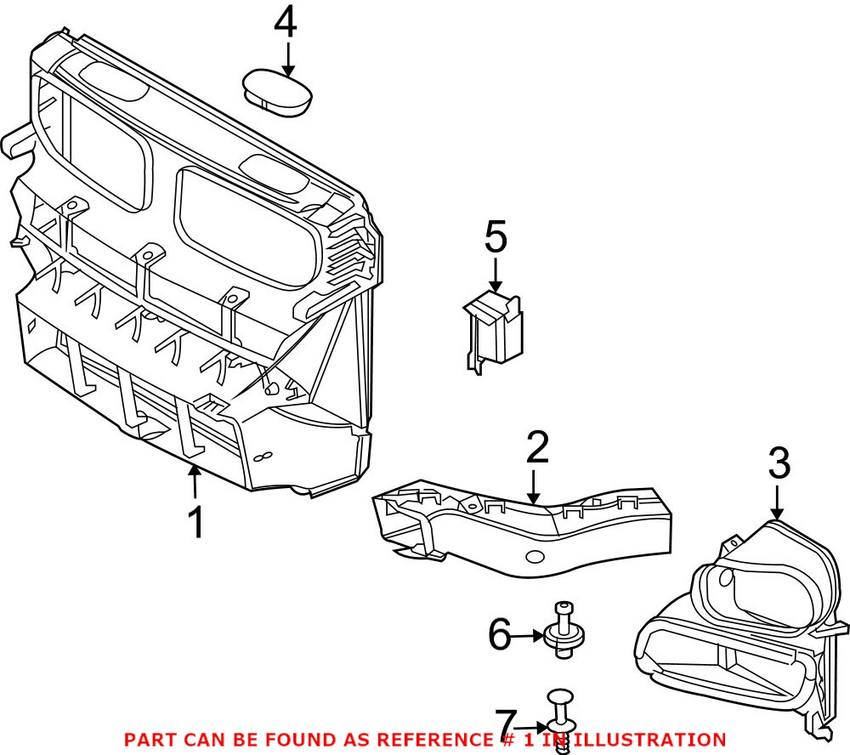 Radiator Air Duct - Front