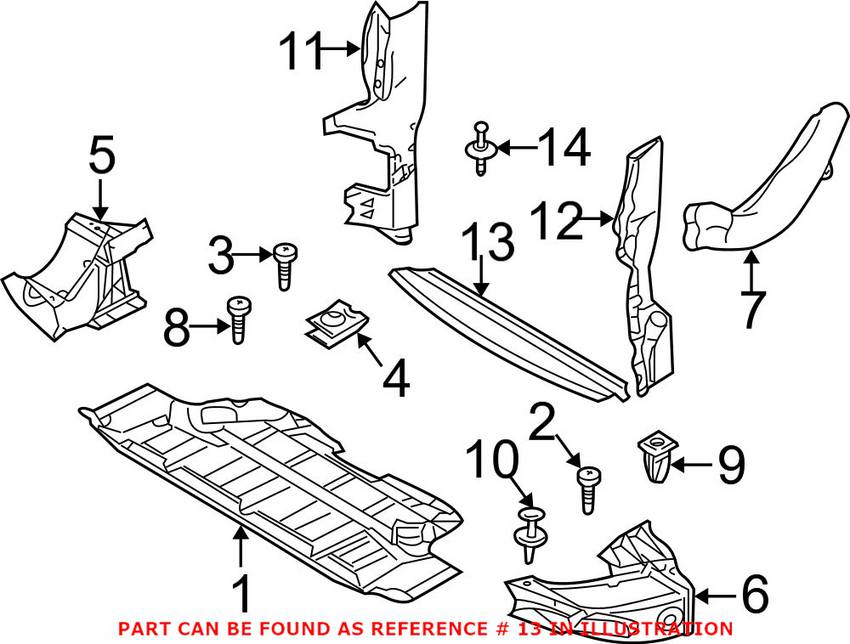 Radiator Lower Air Duct