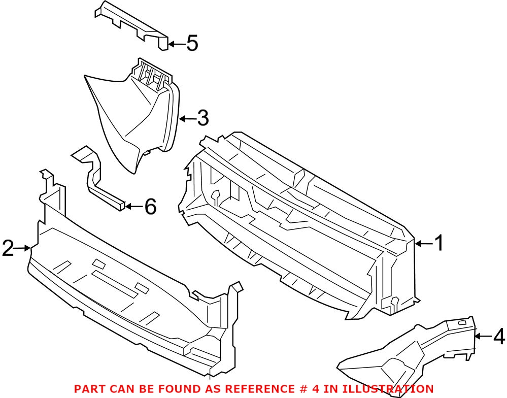 BMW Brake Air Duct - Front Passenger Right 51747290612