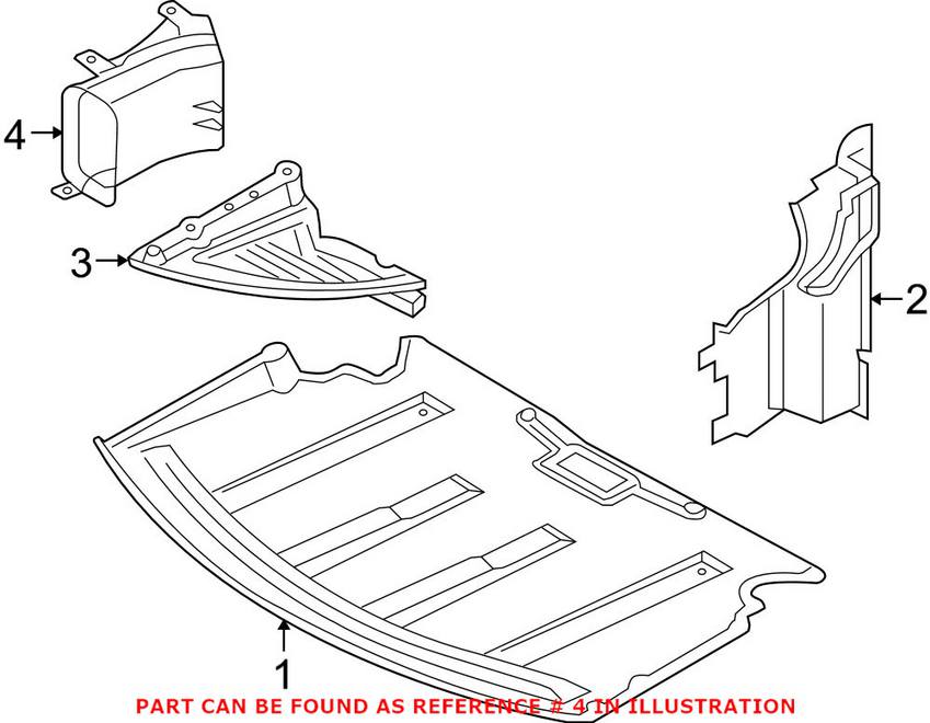 BMW Brake Cooling Duct - Front Driver Side 51757203963