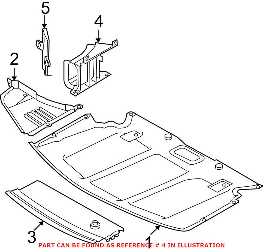 BMW Brake Cooling Duct - Front Passenger Side 51757203964