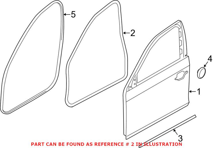 BMW Door Seal - Front 51767182269