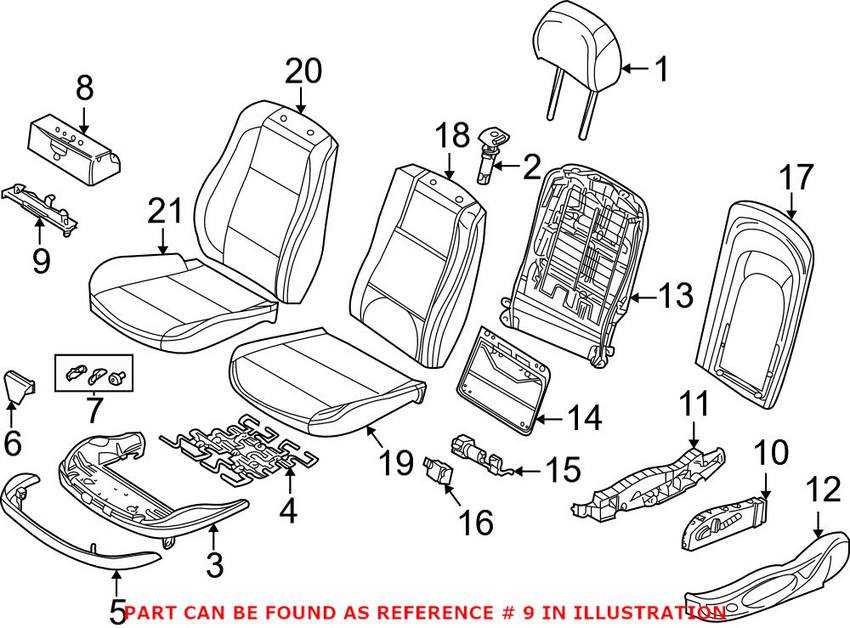 BMW First Aid Box Bracket 52107045018