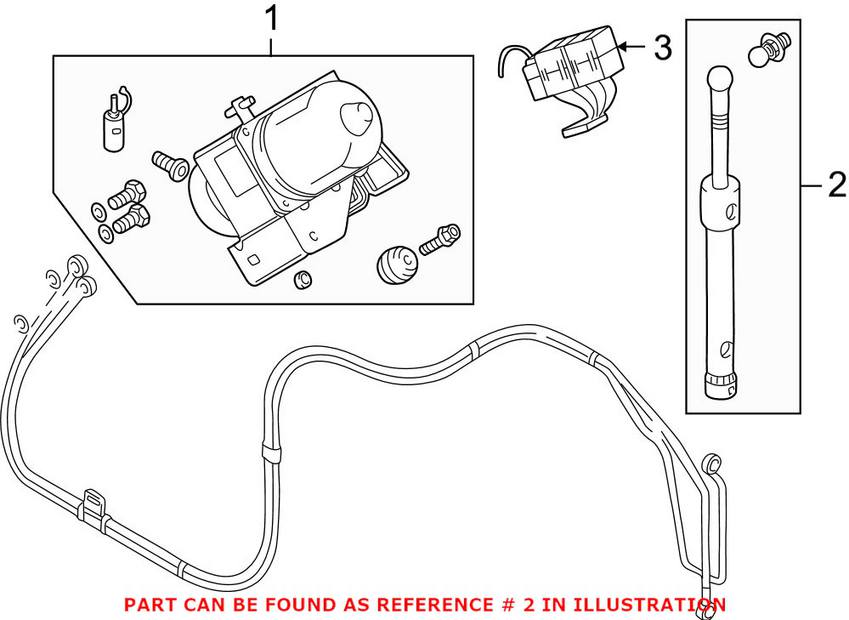 Convertible Top Cylinder Genuine BMW 54348410307