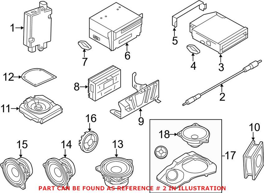 BMW Antenna Cable 61122336510