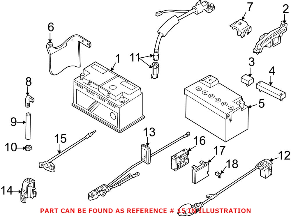 BMW Battery Terminal T Bolt 61128373946