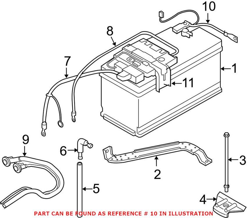 BMW Battery Cable (Negative) 61129255047