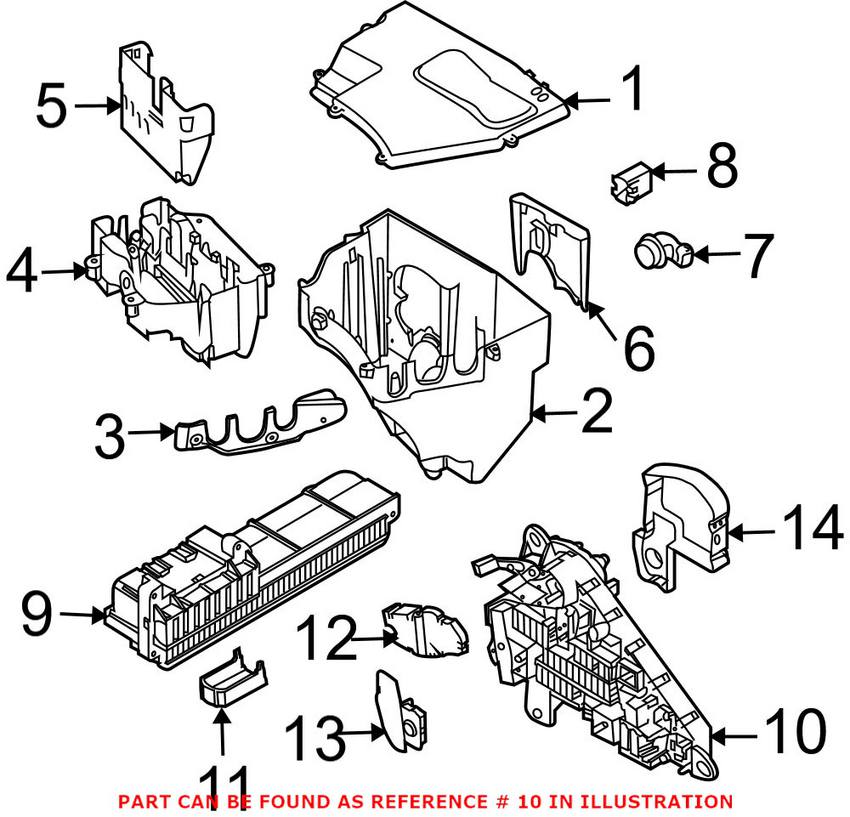 BMW Fuse Box - Rear 61149138830