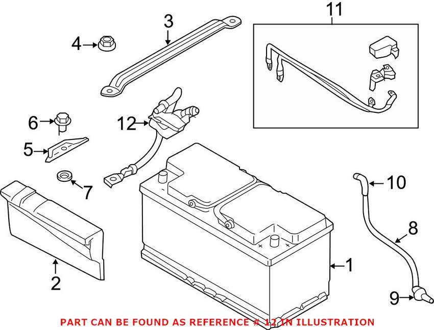 BMW Battery Cable 61219117877