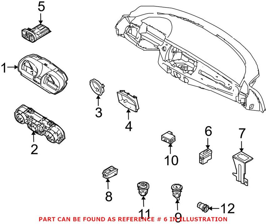 BMW Alarm System Switch 61319119057