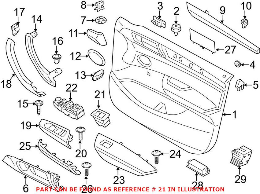 BMW Door Window Switch 61319208106