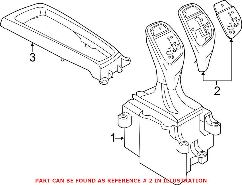 BMW Automatic Transmission Shift Lever Knob 61319252141