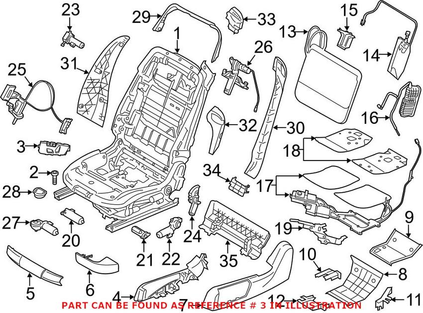 BMW Power Seat Switch 61319364977