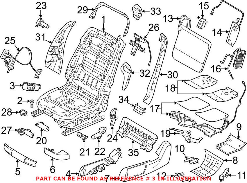 BMW Power Seat Switch 61319364978