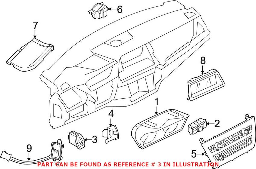 BMW Hazard Warning Switch 61319389075