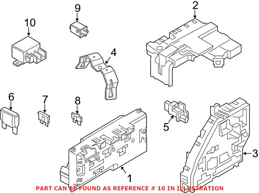 BMW Relay (150A) (Type 2) (Black) 61367661503