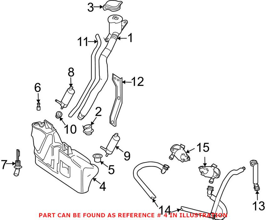 BMW Windshield Washer Fluid Reservoir 61667001942