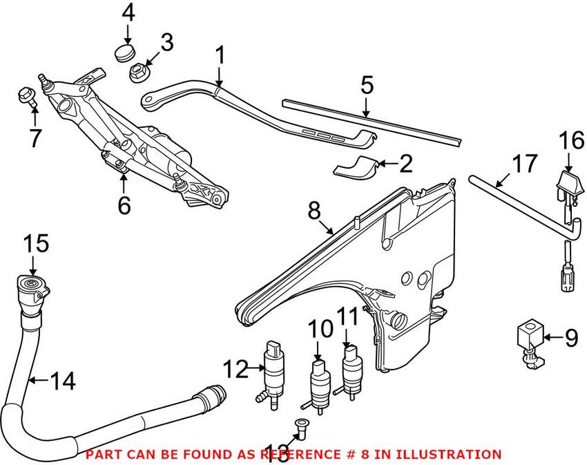 2006 - 2013 BMW Washer Reservoir 61-66-7-238-669