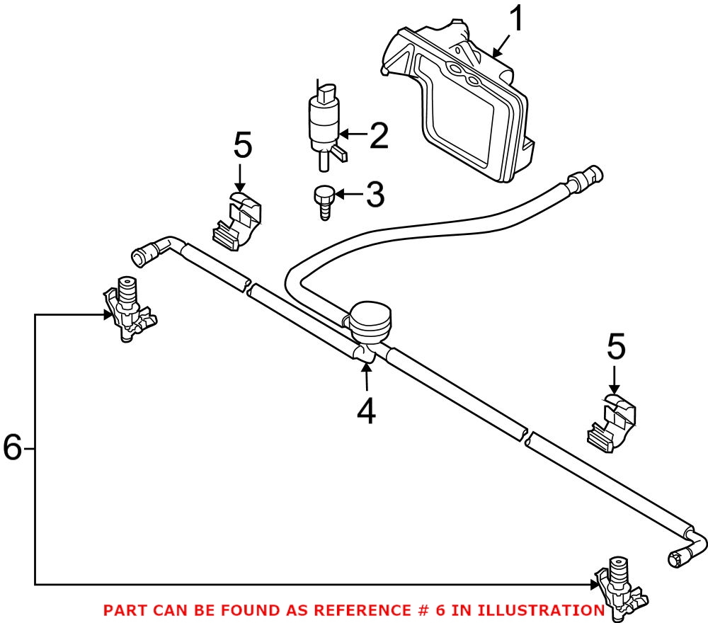 BMW Headlight Washer Nozzle 61677059223