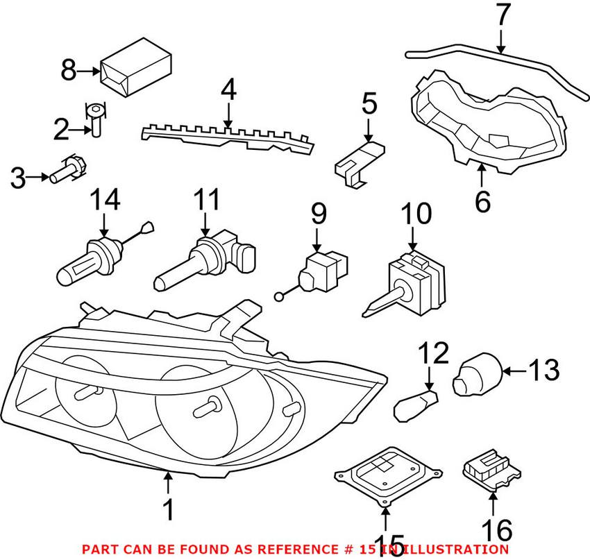 BMW Headlight Ballast (Xenon) 63117180050