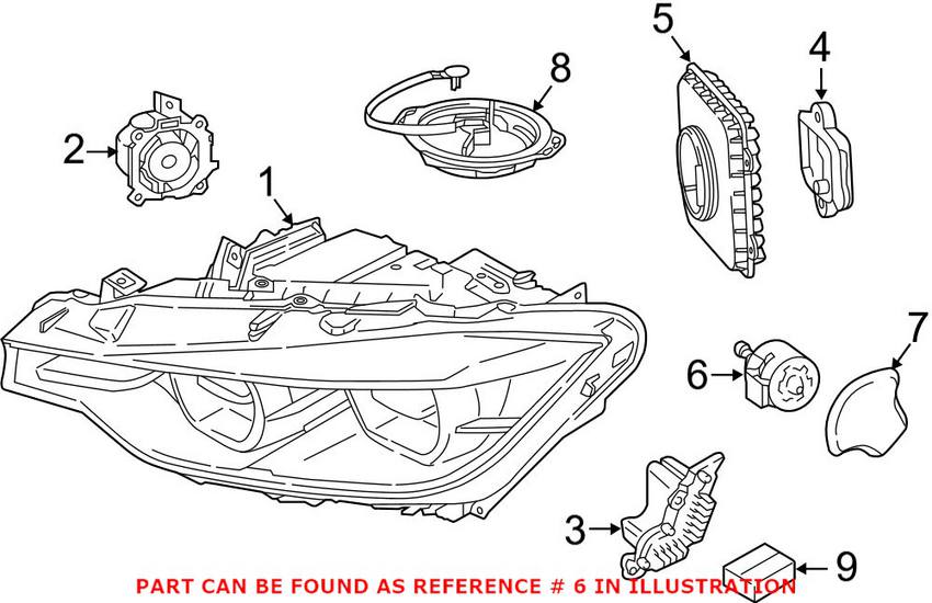 BMW Headlight Motor - Front 63117401878