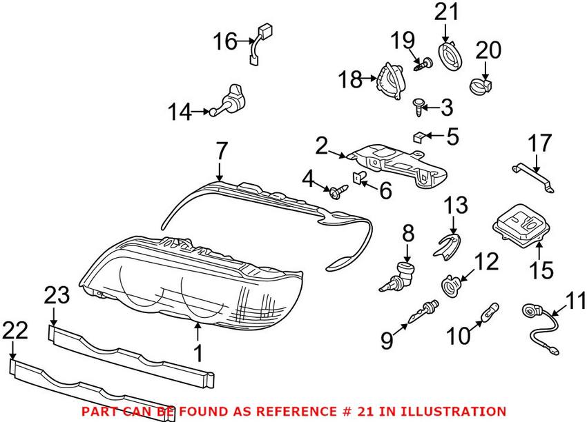 Headlight Cover - Driver Side