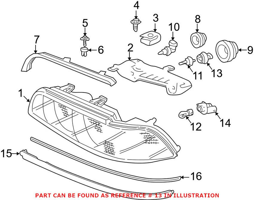 Headlight Socket (Low Beam)